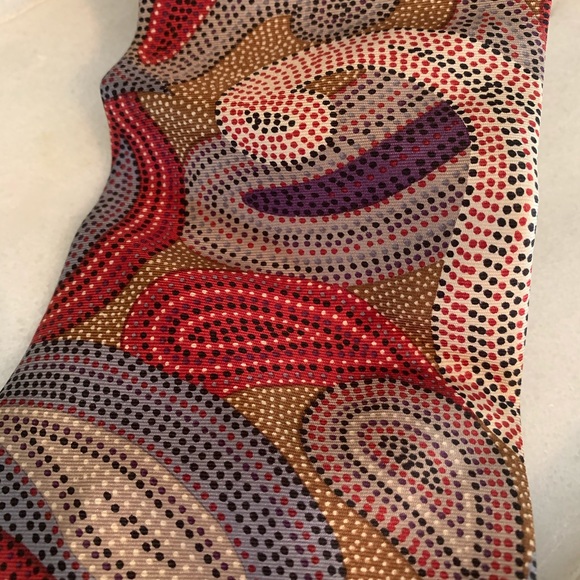 VINTAGE PERRY ELLIS Tie RARE Pointillism Pattern Italian Silk - Picture 3 of 6